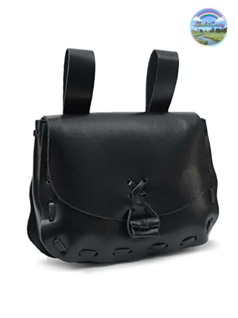 Medieval Waist Pack Vintage Belt Pouch PU Leather LARP Renaissance Costume
